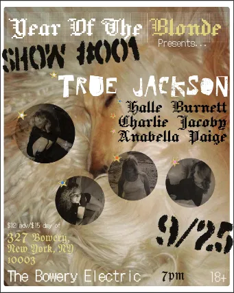 NYC Indie Pop Night: True Jackson & More