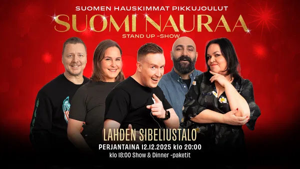 Suomi Nauraa Stand Up Show | SIBELIUSTALO Lahti