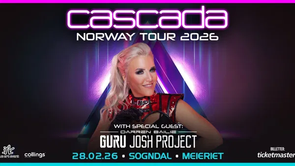 Cascada Live in Sogndal | Meieriet Concert 2026