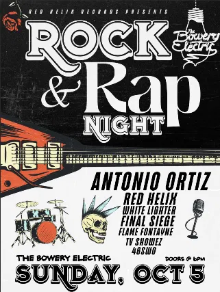 NYC Rock & Rap Night: Live Music at Bowery!