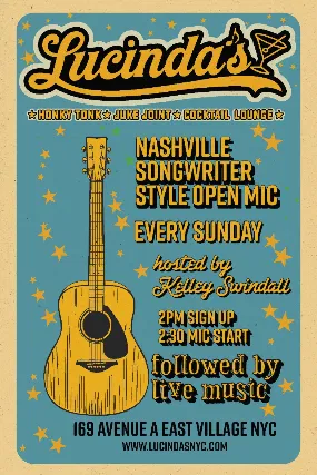 Lucinda's Open Mic: Showcase Your Music!