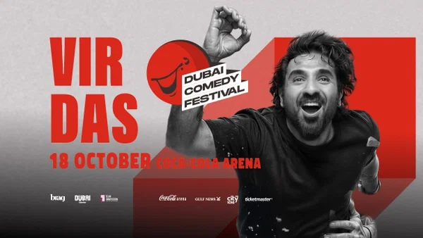 Book Tickets: Vir Das Live at Dubai Comedy Festival, Coca-Cola Arena
