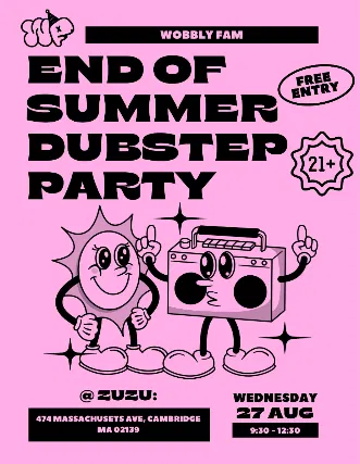 Zuzu Cambridge: Wobbly Wednesdays Dance Party