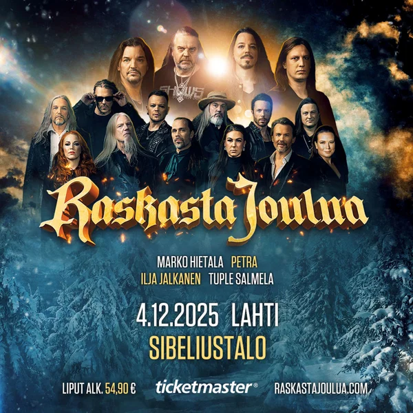 Raskasta Joulua 2025 Tickets | Live at Sibeliustalo Lahti