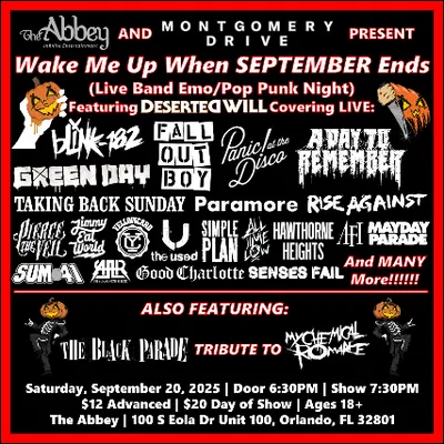 Emo Night: My Chemical Romance Tribute in Orlando!