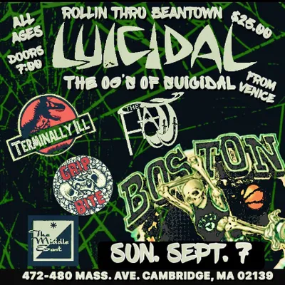 Luicidal Punk Rock Show in Cambridge, MA