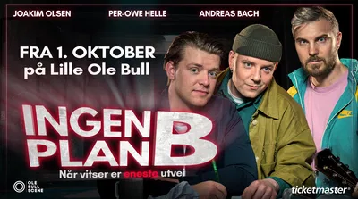 Ingen Plan B! Comedy Show, Bergen Tickets
