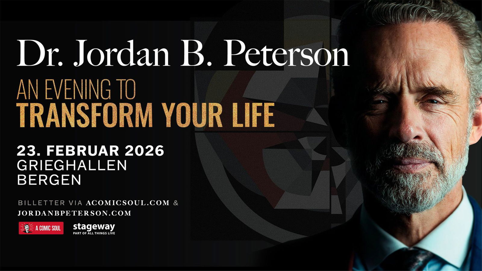 Dr Jordan B. Peterson: Transform Your Life at Grieghallen