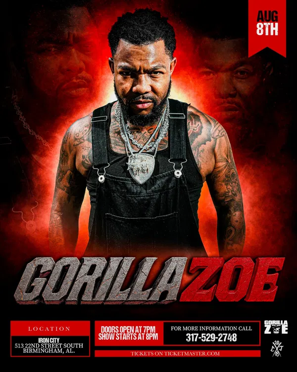 Gorilla Zoe Live at Iron City, Birmingham!