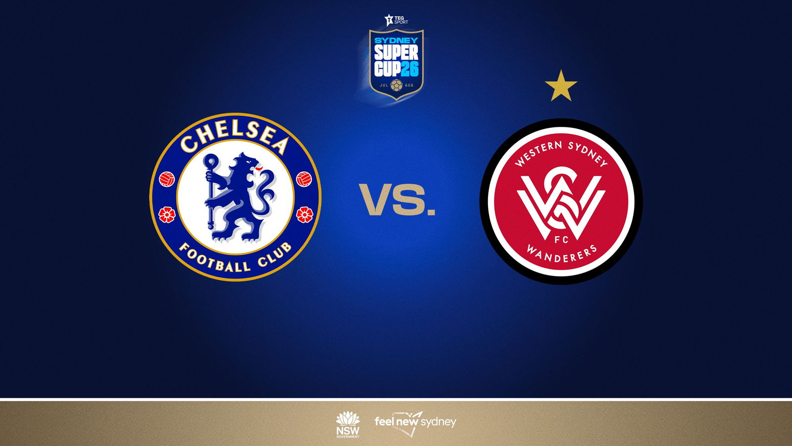 Sydney Super Cup: Chelsea FC vs Western Sydney Wanderers FC at Accor Stadium