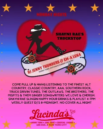 Lucinda's Truckstop Party: NYC Music Event