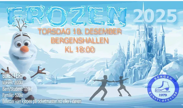 Frozen Musical Bergen December 2025 Tickets