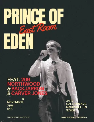 Prince of Eden Indie Pop Show in Nashville!