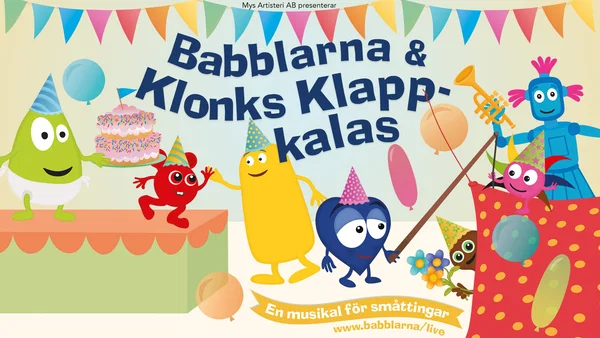 Babblarna Klapp-kalas at Vasateatern Tickets