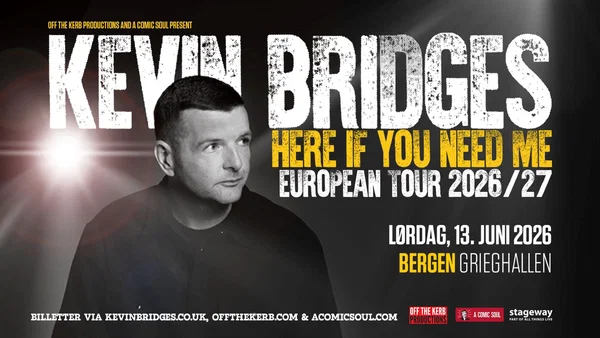 Kevin Bridges Live in Bergen: Get Tickets