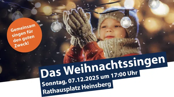 Das Weihnachtssingen 2025 in Heinsberg – Tickets & Infos