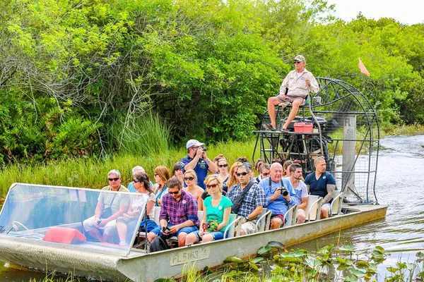 Everglades Adventure: Airboat Safari with Alligator Exhibits