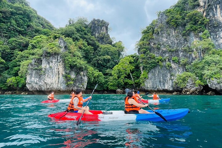 Discover Krabi's Hidden Gems: Snorkeling & Kayaking Adventure at Hong Islands