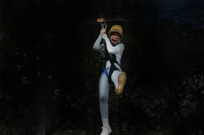 Night Zipline Thrills: 3-Line Adventure in Oahu