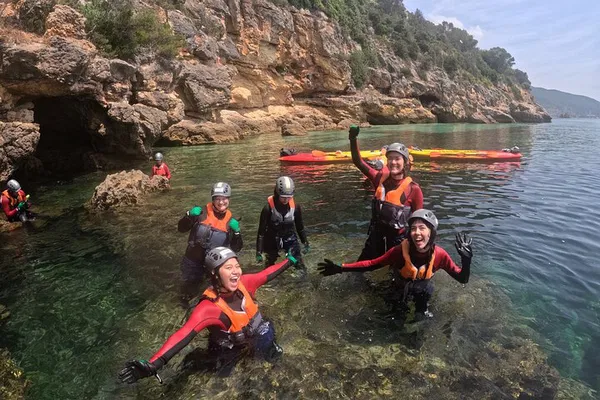 Lisbon Kayak & Coasteering: Arrábida Adventure + Lunch