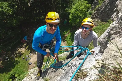 Conquer Cliffs: Rock Climbing Adventure near Lake Bled!