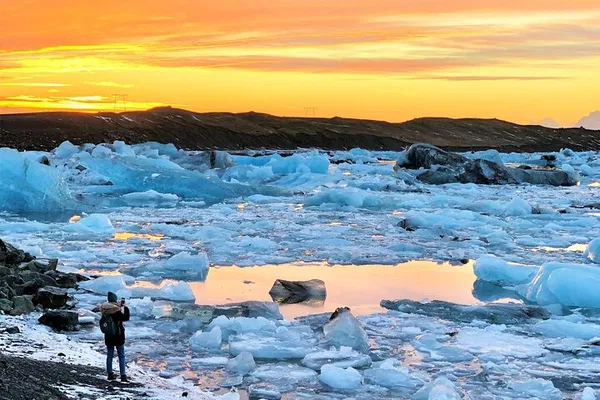 Iceland's South Coast Marvels: A Glacier Lagoon & Waterfalls Day Tour