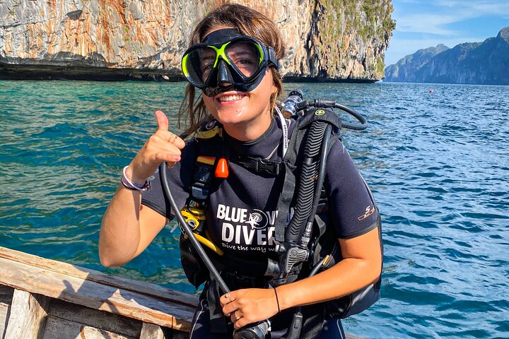 Explore Phi Phi's Underwater Paradise: Certified Diver's Half-Day Adventure