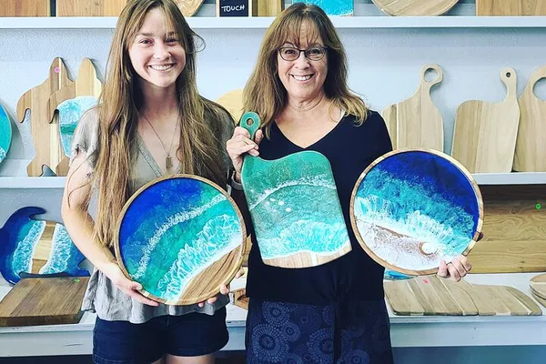 Siesta Key Resin Art: Create Your Own Charcuterie Board!