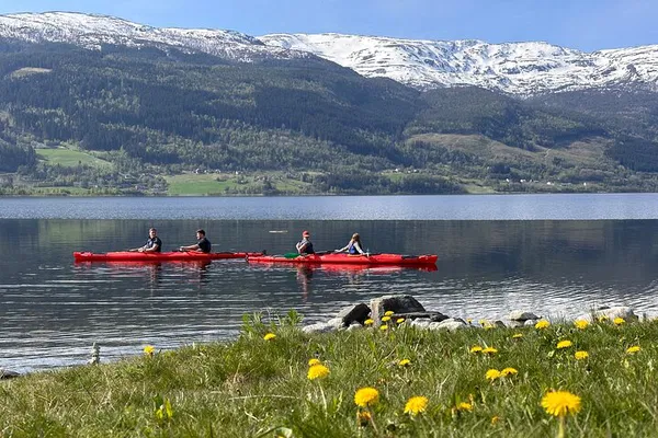 Paddle into Paradise: Kayak Vangsvatnet's Majestic Mountain Lake