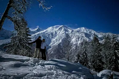 Starlit Snowshoeing: Chamonix's Private Nighttime Escape