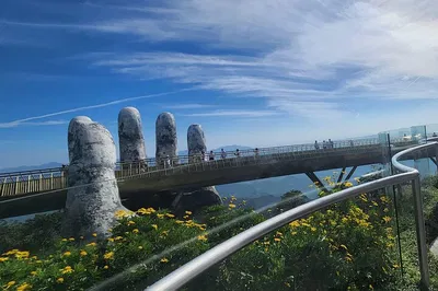 Sunrise Spectacle: Golden Bridge, Ba Na Hills & Marble Mountain Adventure