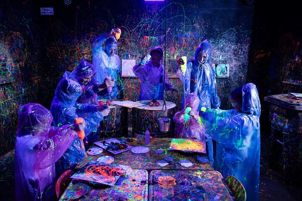 Neon Splatter Room: Paint, Play, Party in Utah!