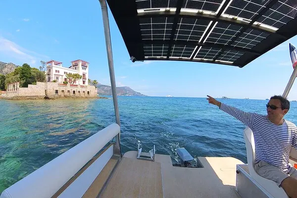 Private Solar Boat Tour: French Riviera Coastline Views