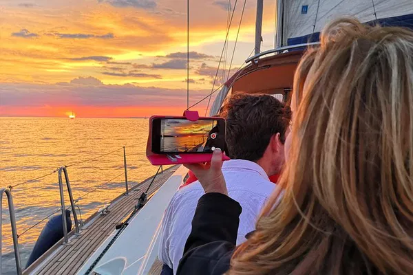 Lisbon Sunset Sail: Luxury Yacht, Drinks & Views!
