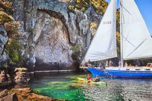Sail to Maori Rock Carvings: Taupo's Cultural & Scenic Voyage