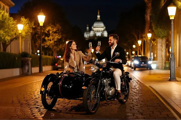 Parisian Nights: Vintage Sidecar Champagne Tour
