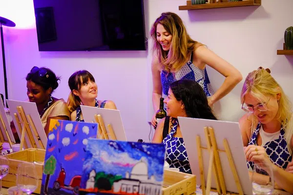 Unleash Your Inner Artist: Rome Painting Class with Wine