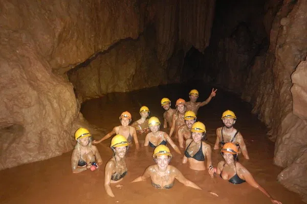 Paradise Cave & Dark Cave: Zipline & Mudbath Adventure