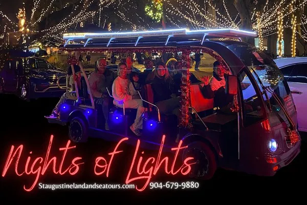 St. Augustine Nights of Lights Electric Cart Tour