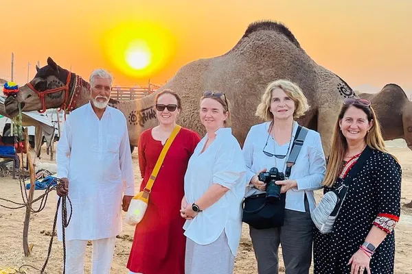 Pushkar Desert Sunset: A Camel Cart Adventure Through Rajasthan's Golden Sands