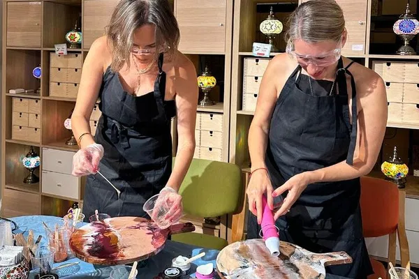 Resin Art: Cheeseboards & Coasters | Melbourne Workshop