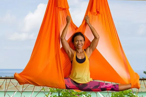 Elevate Your Wellbeing: Aerial Yoga in Phuket's Serene Kata Beach
