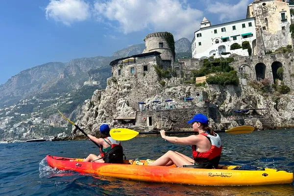 Amalfi Coast Kayak & Snorkel: Caves & Beach!