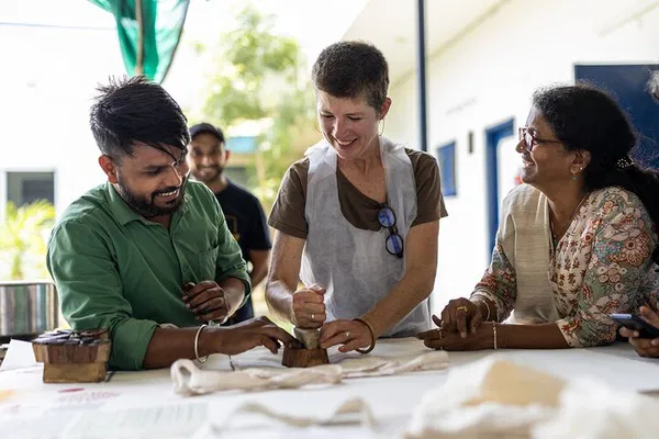 Eco-Chic Creations: Natural Dye Block Printing Workshop in Jaipur!