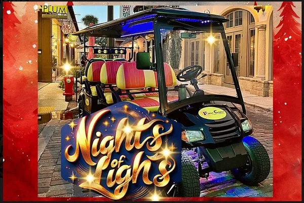 St. Augustine Nights of Lights Premium Cart Tour