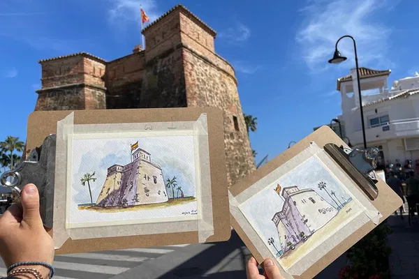 Unleash Your Inner Artist: Watercolor Sketch Walk in Mijas Pueblo