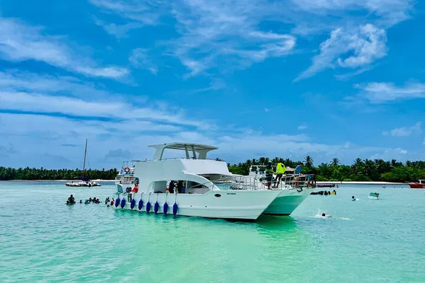 Luxury Catamaran Adventure: Slide, Snorkel & Unlimited Drinks in Punta Cana