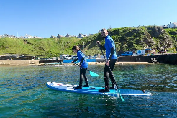 Portknockie Paddleboard Lesson: Skills & Harbour Views