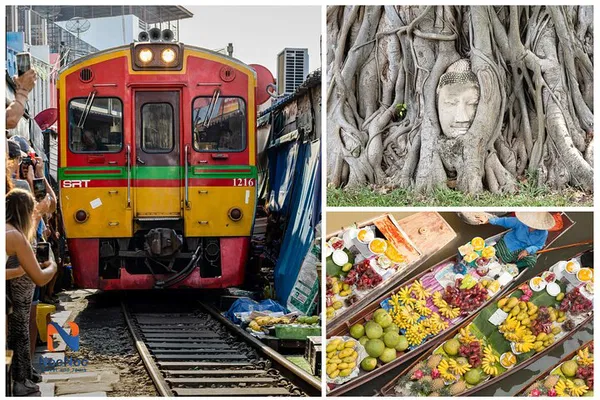 Unveiling Thailand's Treasures: A Private Tour to Railway, Floating Markets & Ayutthaya