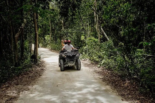 Cozumel ATV Adventure: Private Tour to Cenote Jade & Tequila Tasting